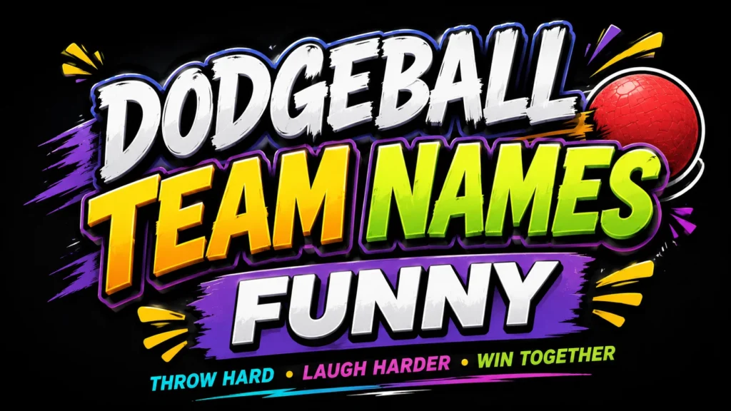 dodgeball team names funny